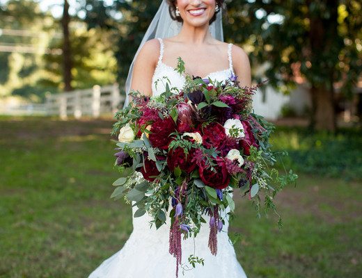 Maroon Bridal Bouquet