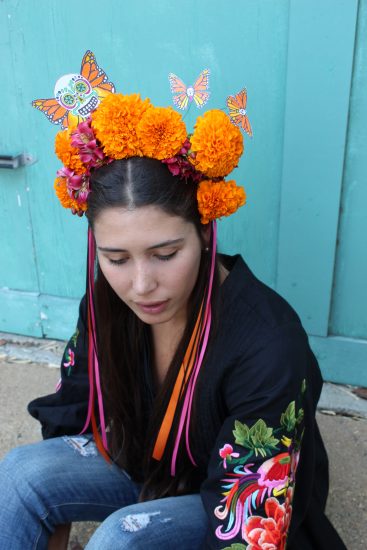 DIY Dia de los Muertos Flower Crown