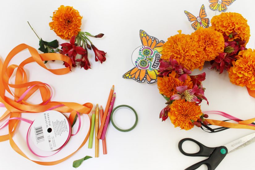 DIY Halloween Flower Crown