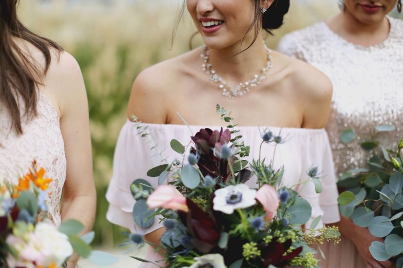 Bridesmaid with Gorgeous Bouquet Bridesmaid with Gorgeous Bouquet