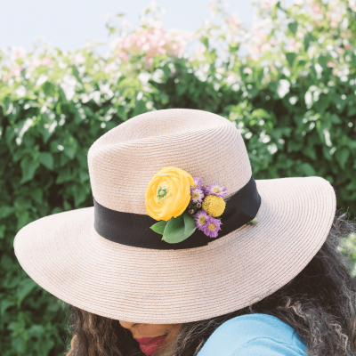 Add Flowers to Your Sun Hat