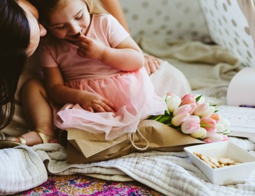 Mother and Child with Flowers