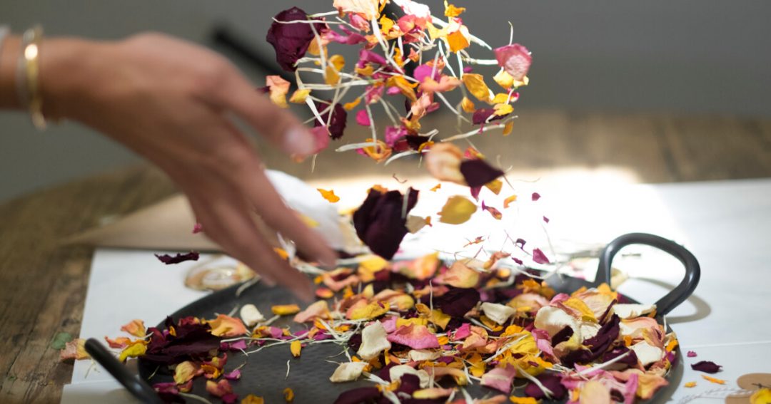 DIY Flower Candles
