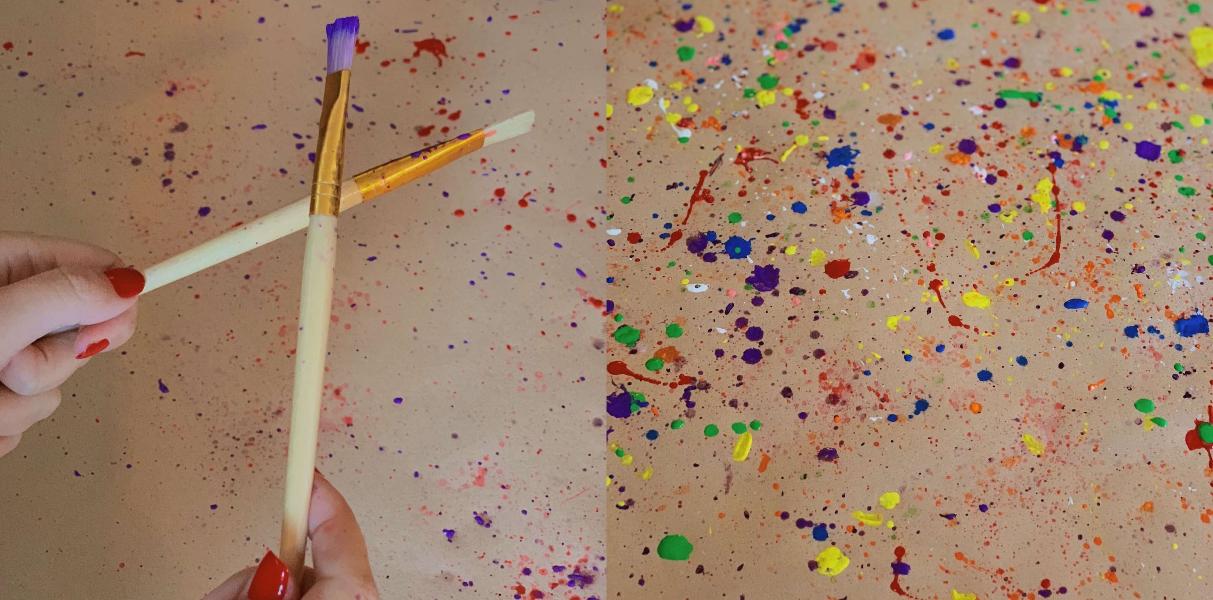 DIY Splatter Paint Tablecloth