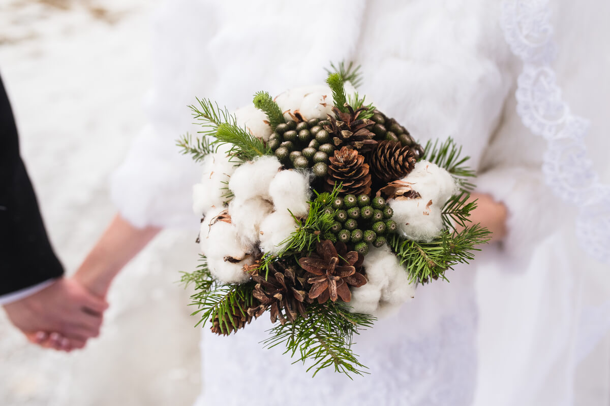 Cotton Wedding Bouquet