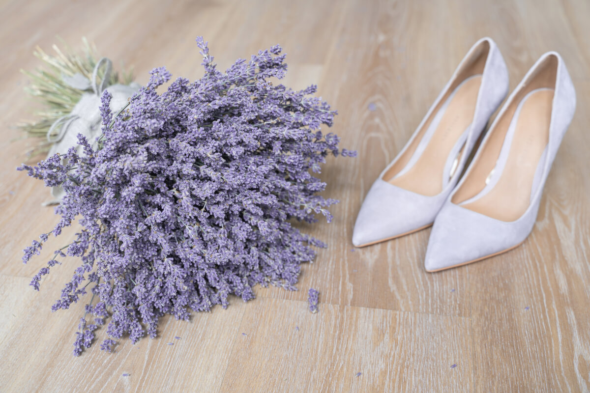 Dried Lavender Wedding Bouquet