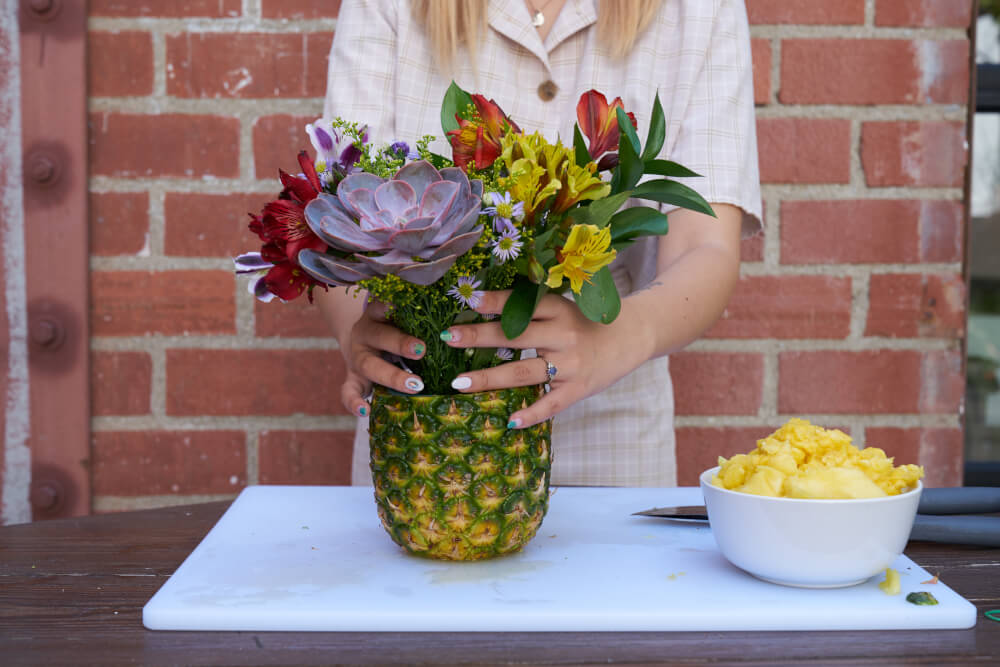 Pineapple Vase DIY Step 3