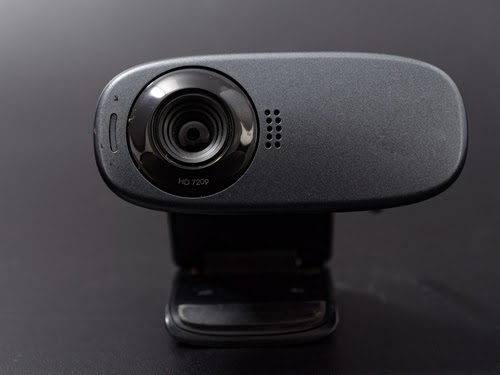 A black webcam
