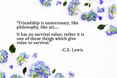 friendship quote from CS Lewis