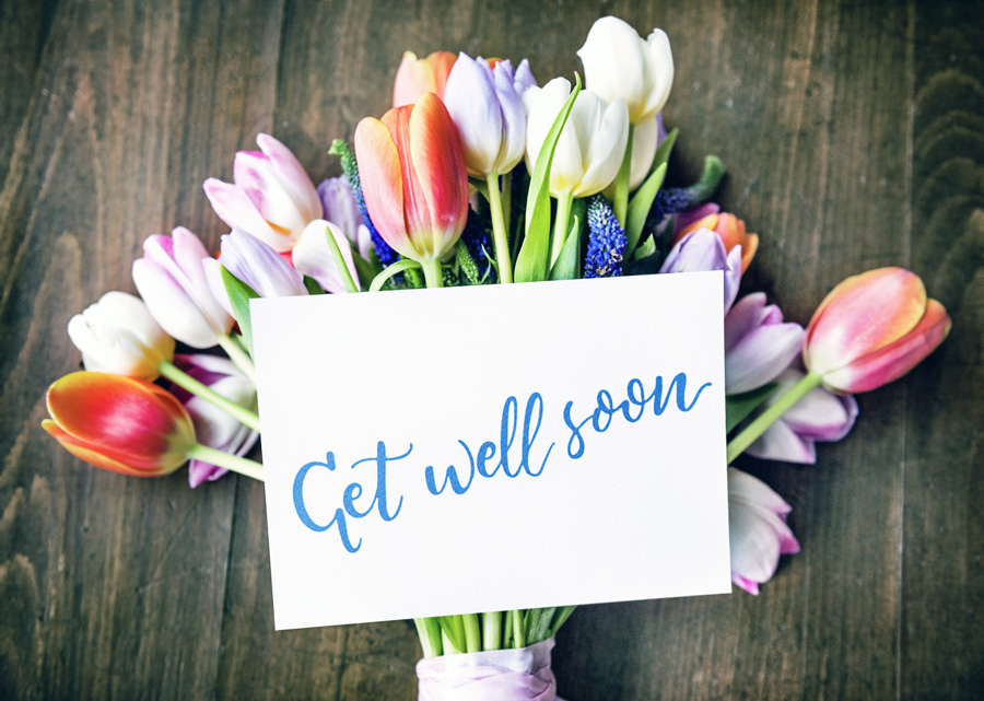 get well flowers with tulips