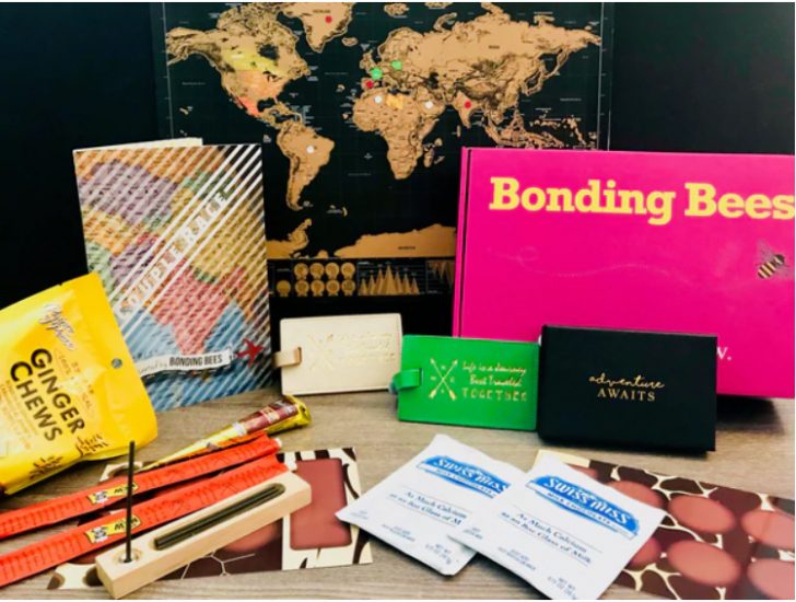 box with monthly theme including recipes, crafts and fun games