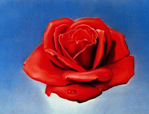 rose painting by dali