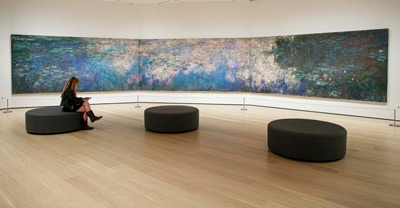 room with monet water lilies