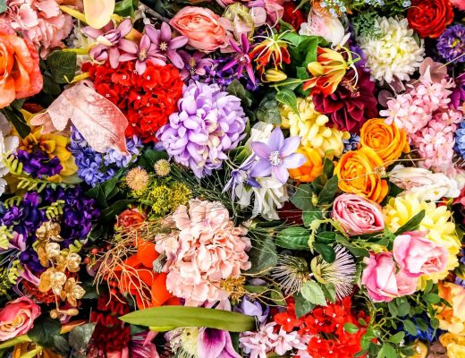 Mixed bunch of flowers in all colors and types