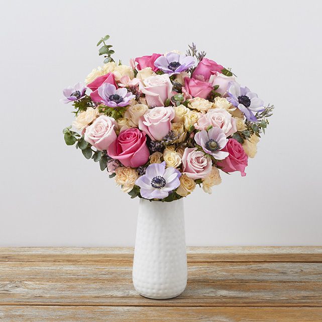 The Bouqs Co. bouquet Bejewled, which features anemones mixed with other flowers